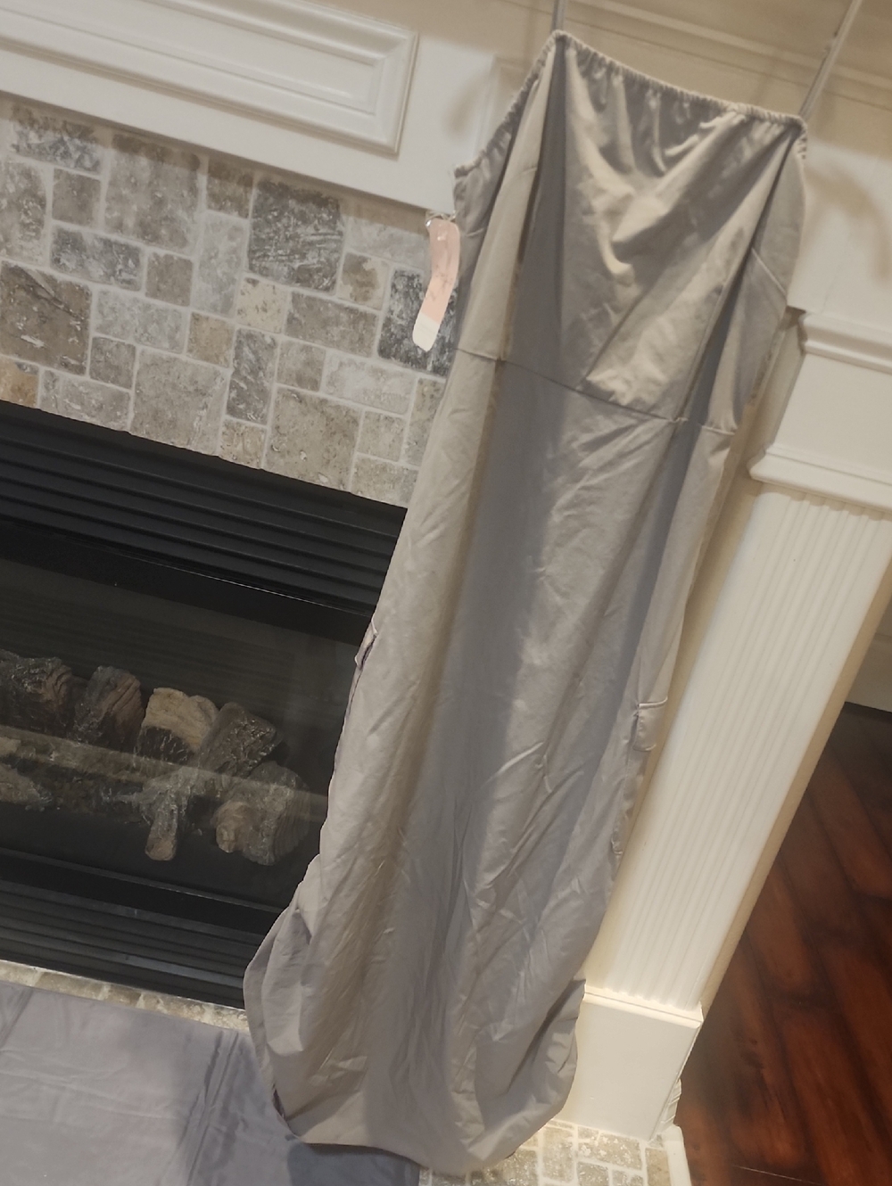 Thin Strap Maxi Dress in Light Gray - Classic Casual